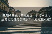 白虎嫩白使用体验复盘：长时间使用后的稳定性与加载表现（稳定性观察）
