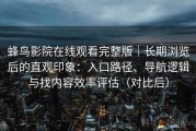 蜂鸟影院在线观看完整版｜长期浏览后的直观印象：入口路径、导航逻辑与找内容效率评估（对比后）