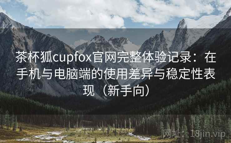 茶杯狐cupfox官网完整体验记录：在手机与电脑端的使用差异与稳定性表现（新手向）